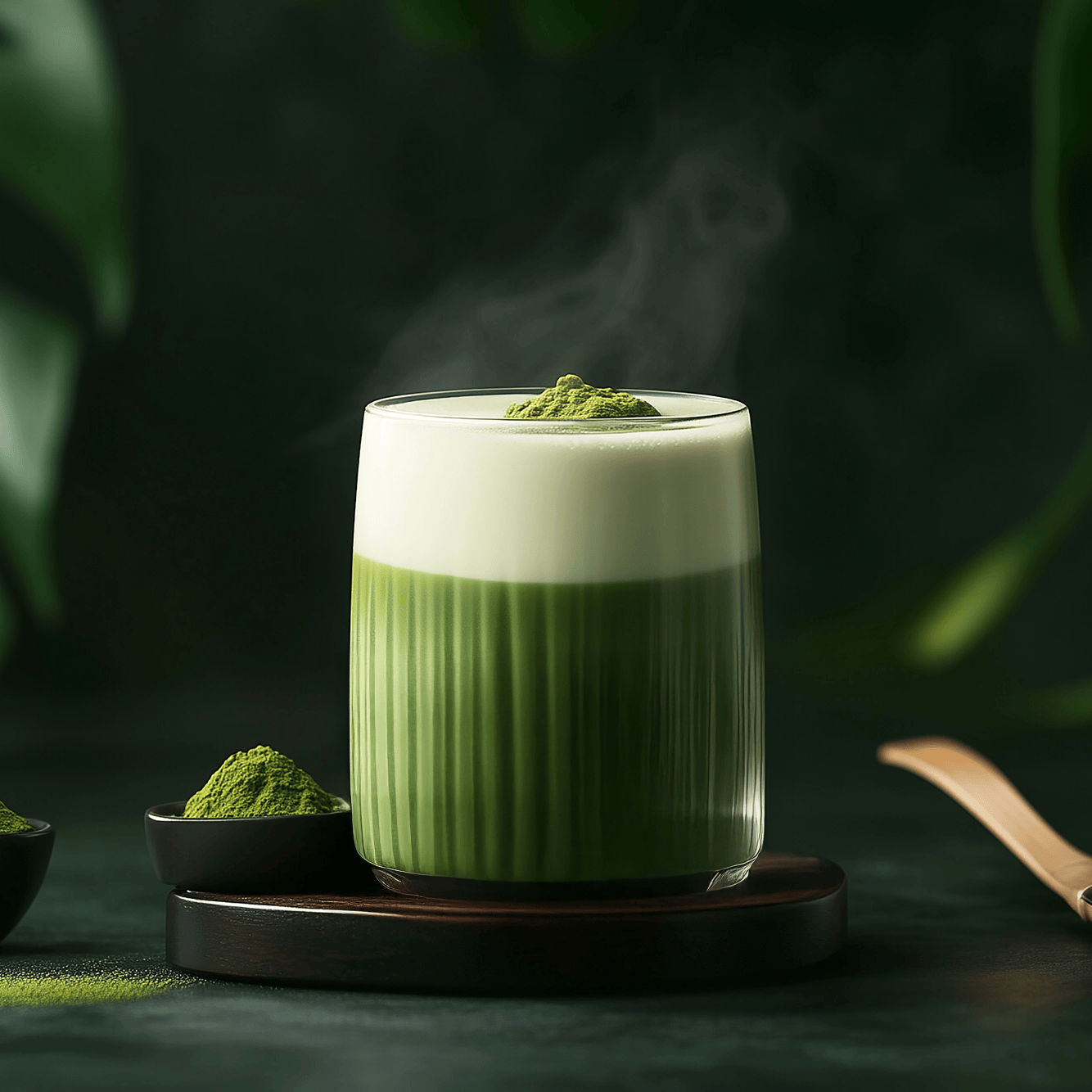 Cremiger heißer Matcha Latte mit Matcha Pulver – beliebtes Getränk für Matcha Liebhaber und grüne Tee Genießer