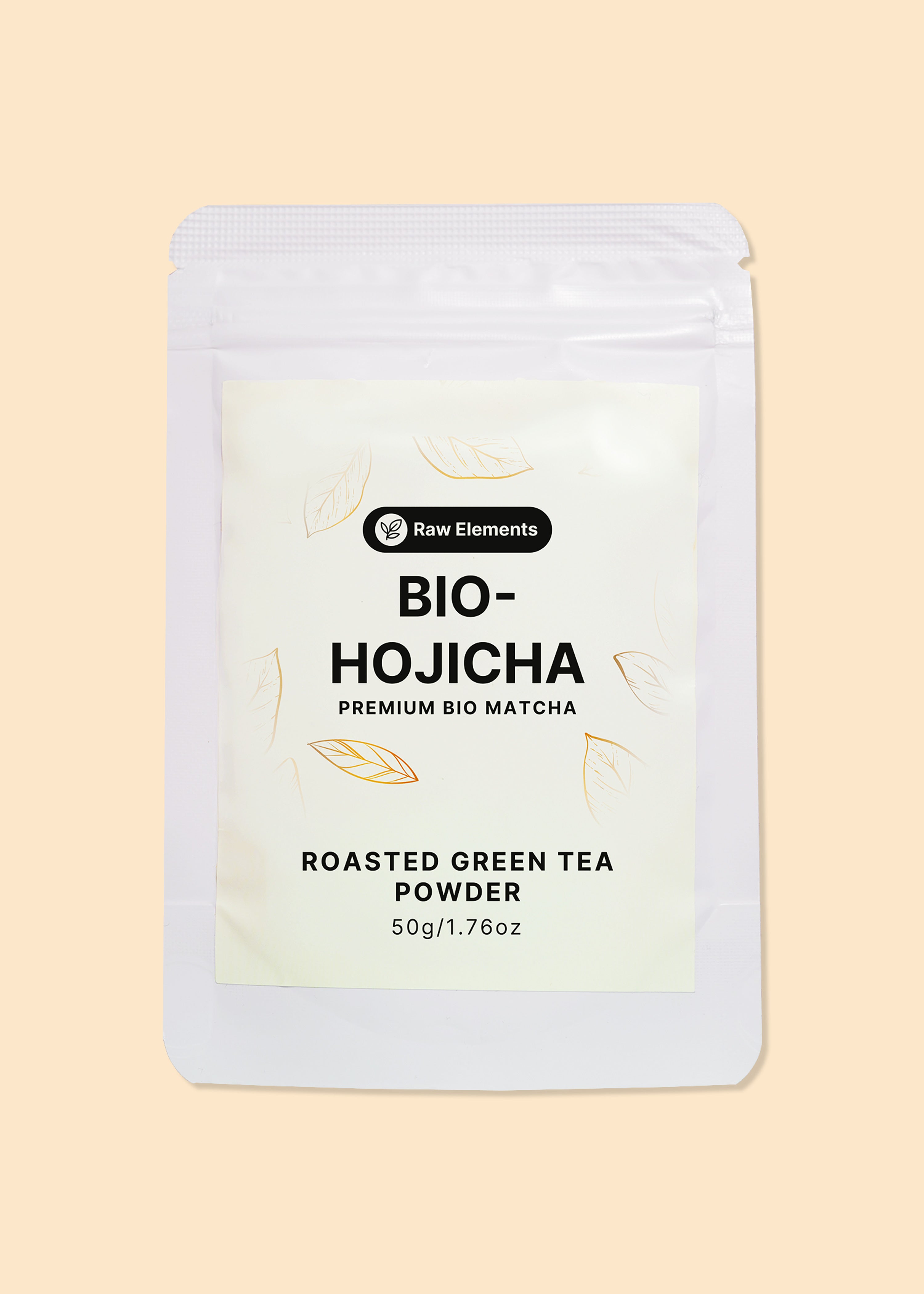 Vorteile von Bio Hojicha Pulver: Vegan, zuckerfrei, wenig Koffein und 100% natürliche Zutaten.