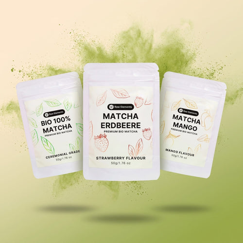 Matcha Bestseller Set – Bio Matcha, Erdbeere & Mango im Set, vegan & ohne Zuckerzusatz