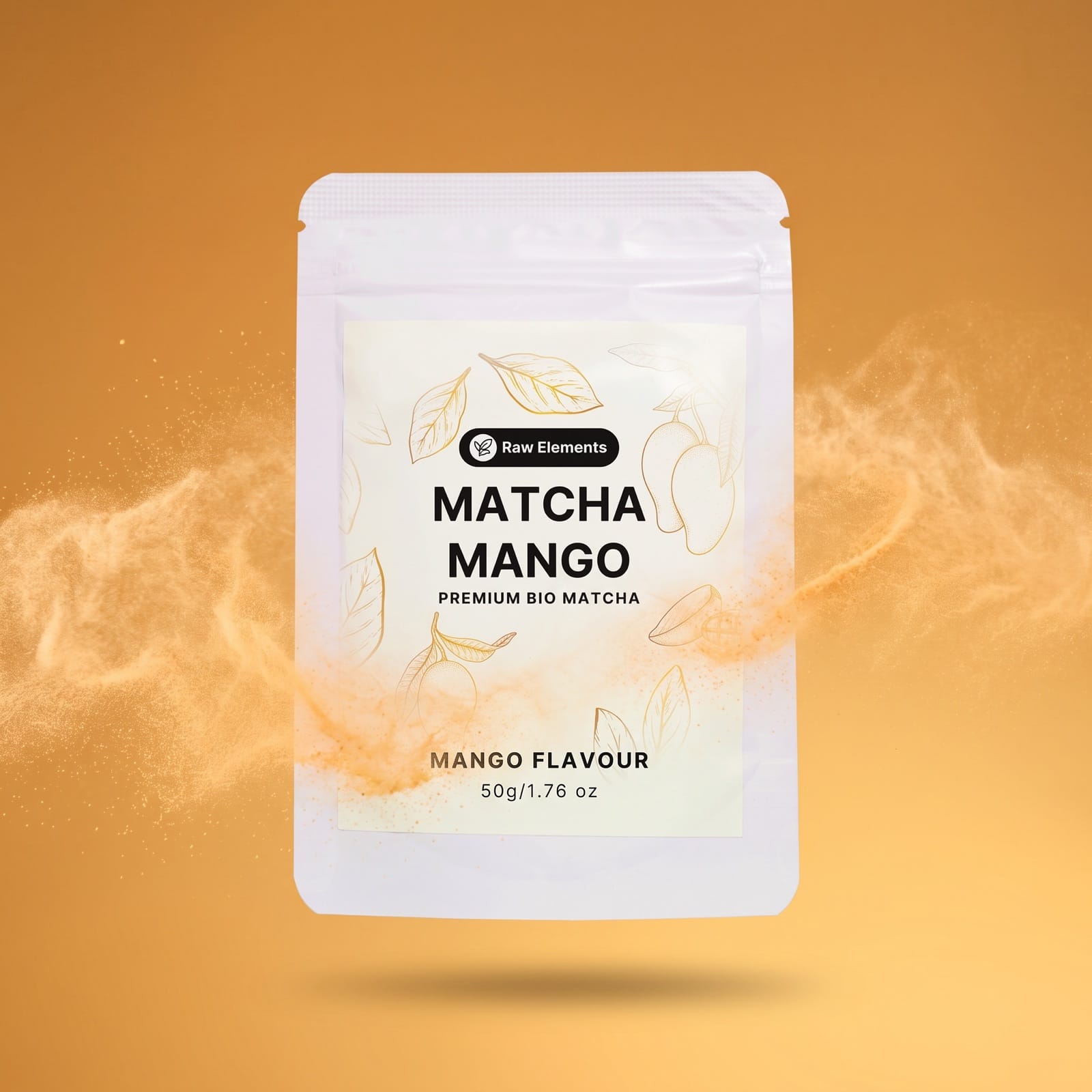 Mango Matcha Pulver – Bio Matcha mit tropischem Mangoaroma, zuckerfrei