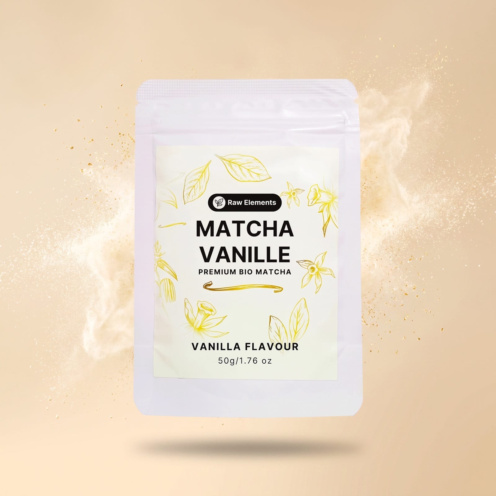 Vanille Matcha Pulver – Bio Matcha mit Vanillearoma, mild & zuckerfrei